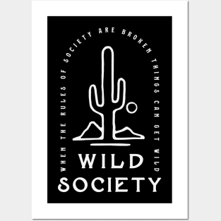 Wild Society Cactus Posters and Art